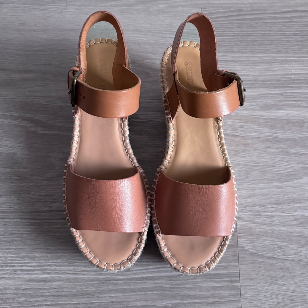 Soludos Minorca Espadrille Platform Sandals Size 8